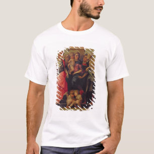Madonna und Kind mit Heiligen, c.1518 (Öl auf T-Shirt