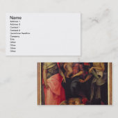 Madonna und Kind mit Heiligen, c.1518 (Öl auf Visitenkarte (Vorne/Hinten)