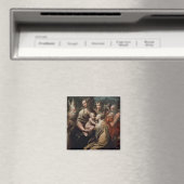 Madonna und Kind mit Heiligen, c.1529 (Öl auf Sche Magnet (In Situ (Geschirrspüler))