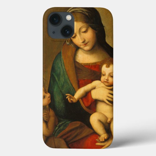 Madonna und Kind mit Heiligen Case-Mate iPhone Hülle (Rückseite)
