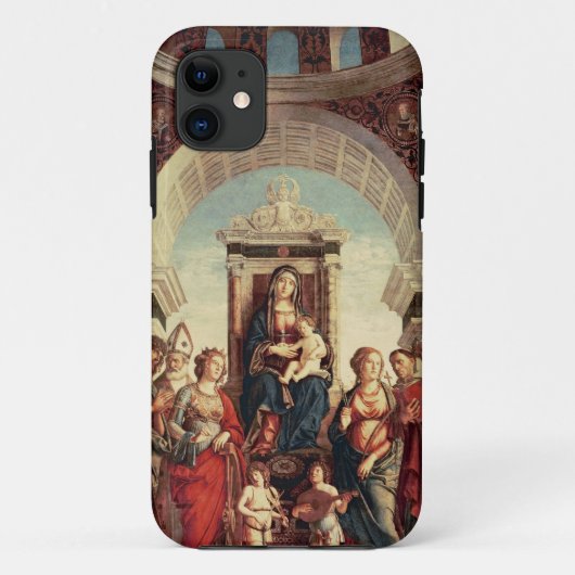 Madonna und Kind mit Heiligen Case-Mate iPhone Hülle (Rückseite)
