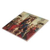 Madonna und Kind mit Heiligen Fliese (Seite)