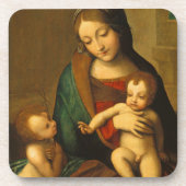 Madonna und Kind mit Heiligen Getränkeuntersetzer (Vorderseite)