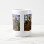 Madonna und Kind mit Heiligen Kaffeetasse (Mittel)
