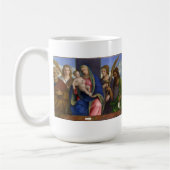 Madonna und Kind mit Heiligen Kaffeetasse (Links)