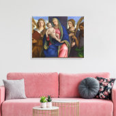Madonna und Kind mit Heiligen Leinwanddruck (Insitu (Wohnzimmer))