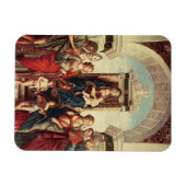 Madonna und Kind mit Heiligen Magnet (Horizontal)