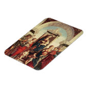 Madonna und Kind mit Heiligen Magnet (Linke Seite)