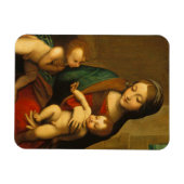 Madonna und Kind mit Heiligen Magnet (Horizontal)