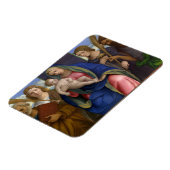 Madonna und Kind mit Heiligen Magnet (Linke Seite)