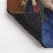 Madonna und Kind mit Heiligen Mousepad (Ecke)