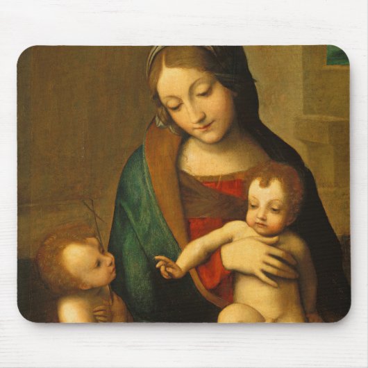 Madonna und Kind mit Heiligen Mousepad (Vorne)