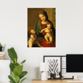 Madonna und Kind mit Heiligen Poster (Heimbüro)