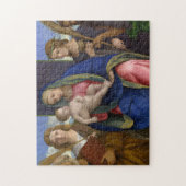 Madonna und Kind mit Heiligen Puzzle (Vertikal)