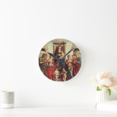 Madonna und Kind mit Heiligen Runde Wanduhr (Zuhause)