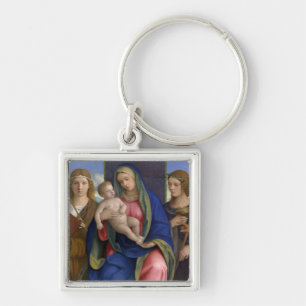 Madonna und Kind mit Heiligen Schlüsselanhänger