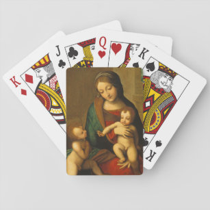 Madonna und Kind mit Heiligen Spielkarten