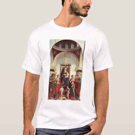 Madonna und Kind mit Heiligen T-Shirt (Vorderseite)