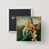 Madonna und Kind mit Johannes der Baptist Button (Vorne & Hinten)