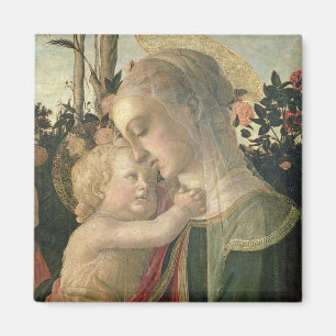 Madonna und Kind mit Johannes der Baptist, detai Magnet