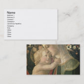 Madonna und Kind mit Johannes der Baptist, detai Visitenkarte (Vorne/Hinten)