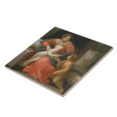 Madonna und Kind mit Johannes der Baptist Fliese (Seite)