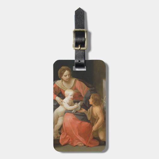 Madonna und Kind mit Johannes der Baptist Gepäckanhänger (Vorderseite vertikal)