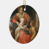 Madonna und Kind mit Johannes der Baptist Keramik Ornament (Rechts)