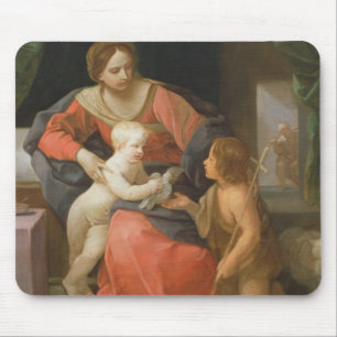 Madonna und Kind mit Johannes der Baptist Mousepad