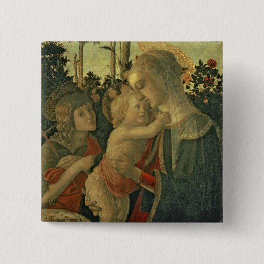 Madonna und Kind mit Johannes der Baptist (Öl O Button (Vorderseite)