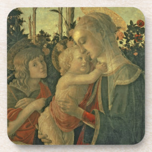 Madonna und Kind mit Johannes der Baptist (Öl O Getränkeuntersetzer