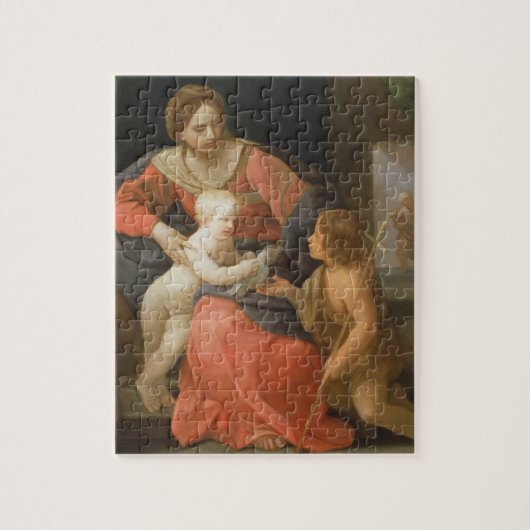 Madonna und Kind mit Johannes der Baptist Puzzle (Vertikal)