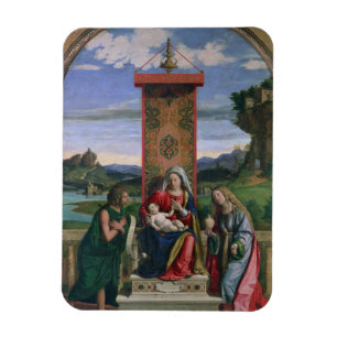 Madonna und Kind mit Johannes der Baptist und MA Magnet