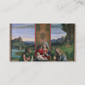 Madonna und Kind mit Johannes der Baptist und MA Visitenkarte (Rückseite)