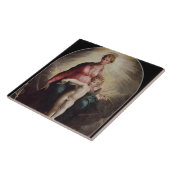 Madonna und Kind mit Johannes und St Jerome, 15 Fliese (Seite)