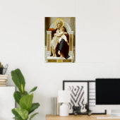 Madonna und Kind mit John the Baptist Poster (Heimbüro)