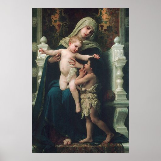 Madonna und Kind mit John the Baptist Poster (Vorne)