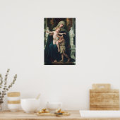 Madonna und Kind mit John the Baptist Poster (Küche)