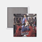 Madonna und Kind mit sechs Heiligen - Botticelli - Magnet (Vorderseite/Rückseite)