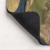 Madonna und Kind mit SS. Dominic und Aurea Mousepad (Ecke)
