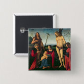 Madonna und Kind mit SS. Johannes der Täufer und Button (Vorne & Hinten)