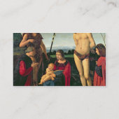 Madonna und Kind mit SS. Johannes der Täufer und Visitenkarte (Rückseite)