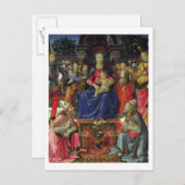 Madonna und Kind mit SS. Justus, Zenobius und Postkarte (Vorne/Hinten)