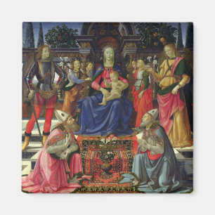 Madonna und Kind mit SS. Justus, Zenobius und Th Magnet