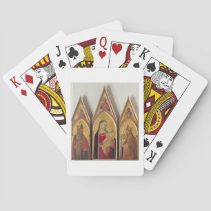 Madonna und Kind mit SS. Nicholas und Proculus, Spielkarten