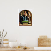 Madonna und Kind mit St. Anthony Abbot und St. N Poster (Küche)