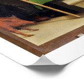 Madonna und Kind mit St. Anthony Abbot und St. N Poster (Ecke)