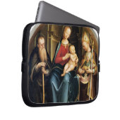 Madonna und Kind mit St- Anthonyabt und St. N Laptopschutzhülle (Vorne Rechts)