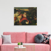 Madonna und Kind mit St. Catherine c. 1530 Leinwanddruck (Insitu (Wohnzimmer))