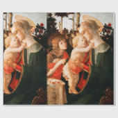 Madonna und Kind mit St. John the Baptist Geschenkpapier (Flach)